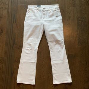 BNWT GAP Baby Boot white jeans 10/30 Petite